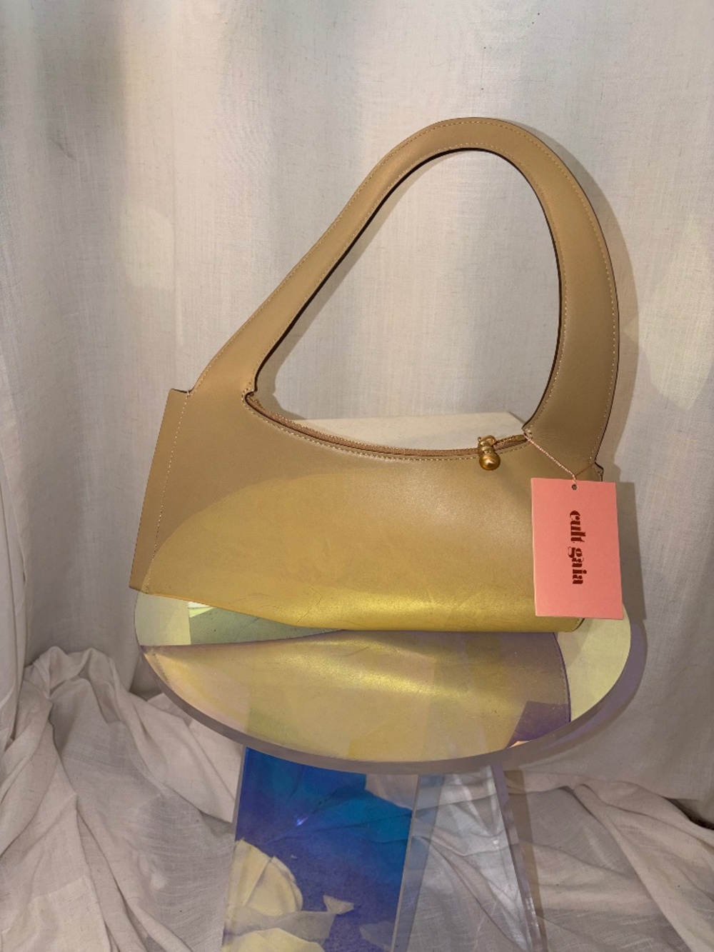 Cult Gaia asymmetrical leather bag